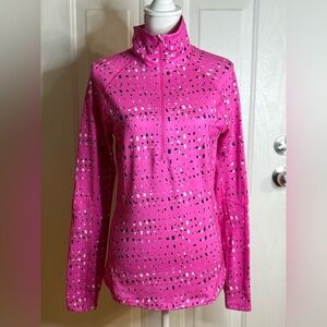 Under Armour Coldgear Infrared Fitted Half Zip Shimmer Pullover size M NWT